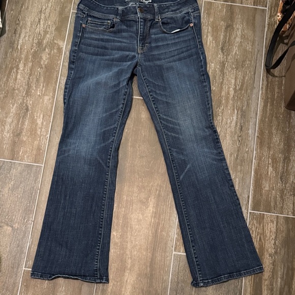 American Eagle Outfitters Dark Blue Boot Cut Jeans - Picture 1 of 8